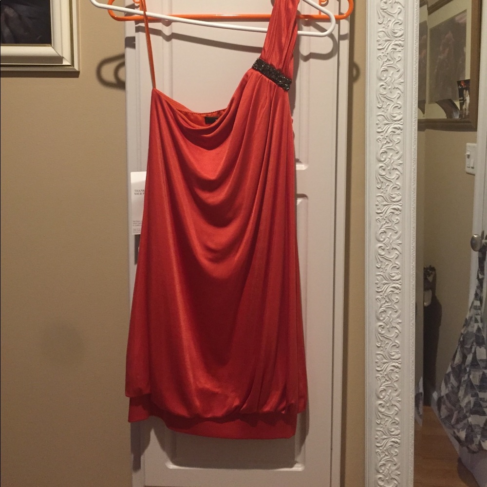 Bcbg orange mini dress xs