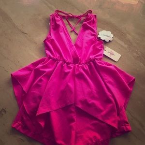 Brand new hot pink romper