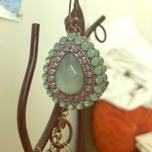 Teardrop Blue/Purple Earrings