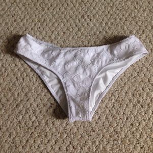 White bikini bottoms