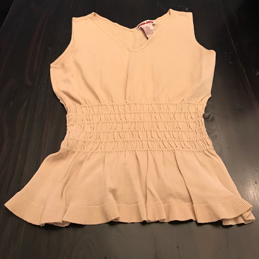 Jou Jou Sleeveless Tan Top