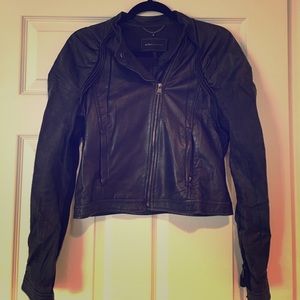 BCBG Max Azria real leather jacket