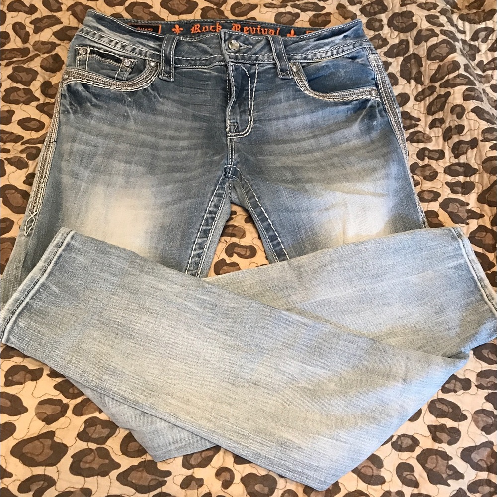 SOLD Celinda Rock Revival Ankle Skinny