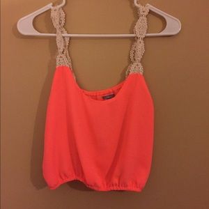 Coral crop top