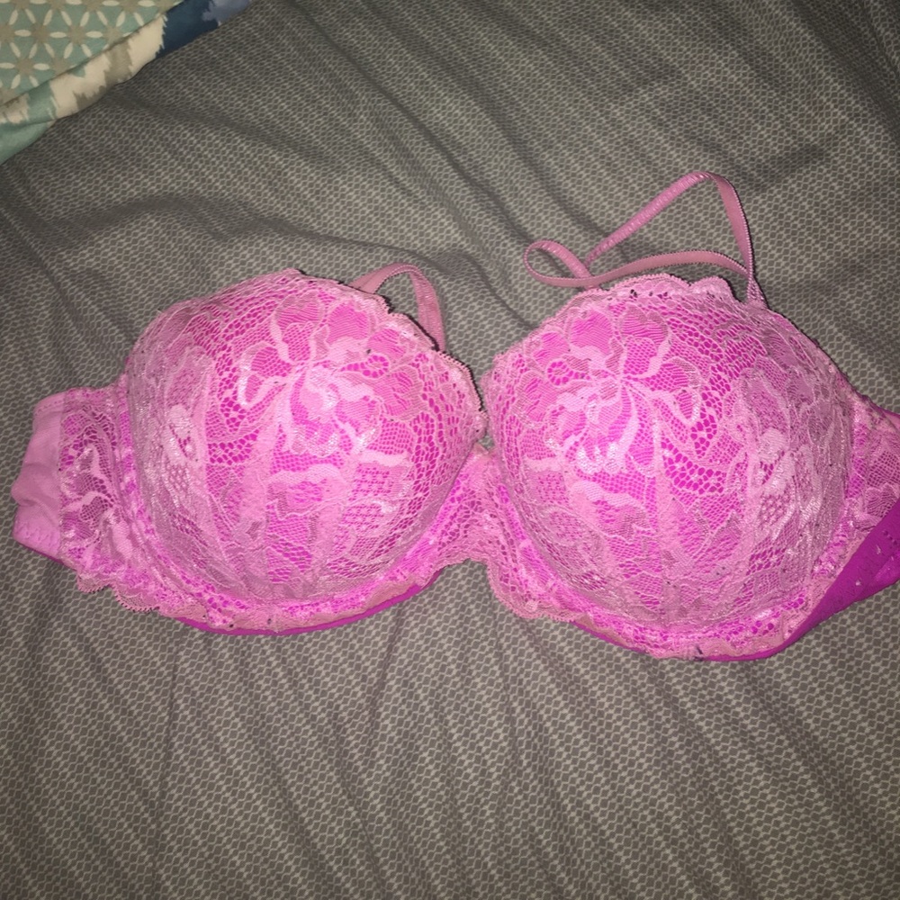 Pink bra