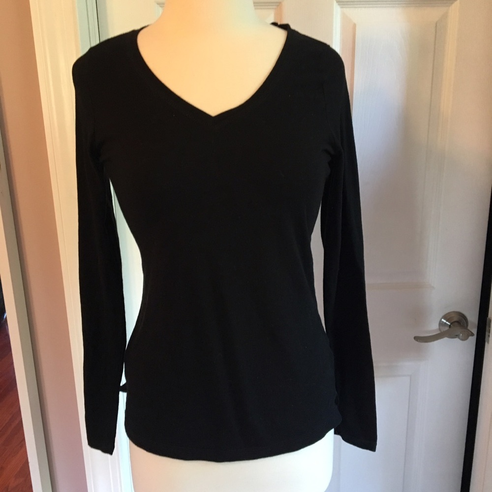 Black long sleeve top