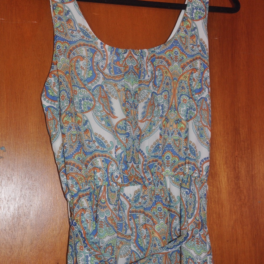 Banana Republic paisley print maxi dress, size 10p