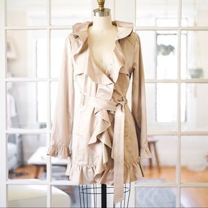 Beautiful Bebe Ruffle Coat