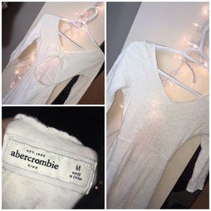white abercrombie dress