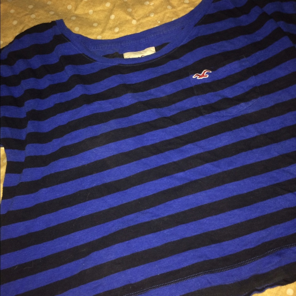 Striped hollister crop top