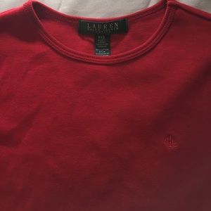 Ralph Lauren long sleeve red shirt
