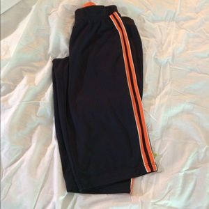 Navy athletic capris