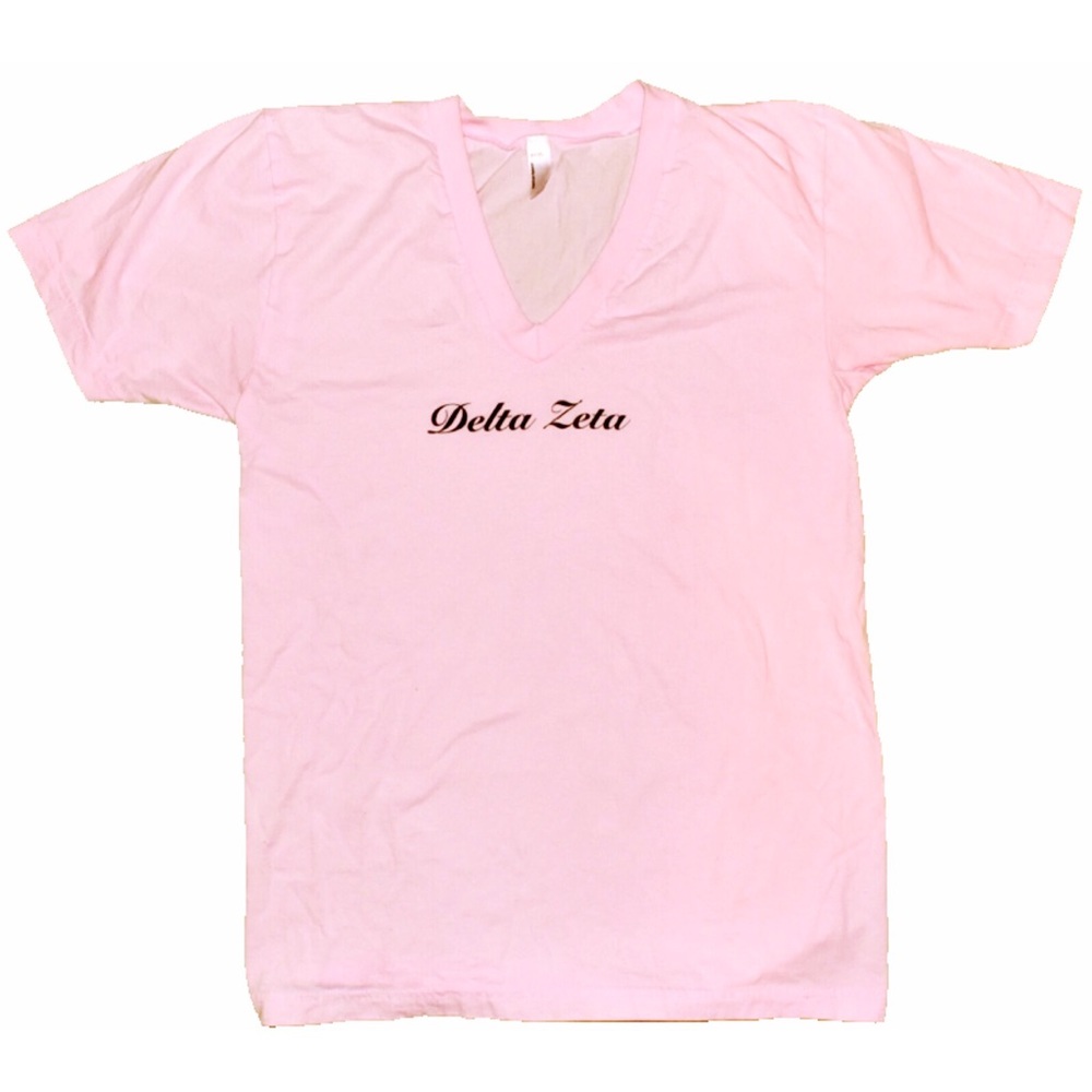 Delta Zeta Sorority V-neck Tee