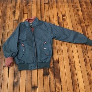 Lands End vintage reversible members only jacket