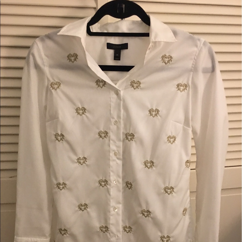 JCREW EMBROIDERED SHIRT