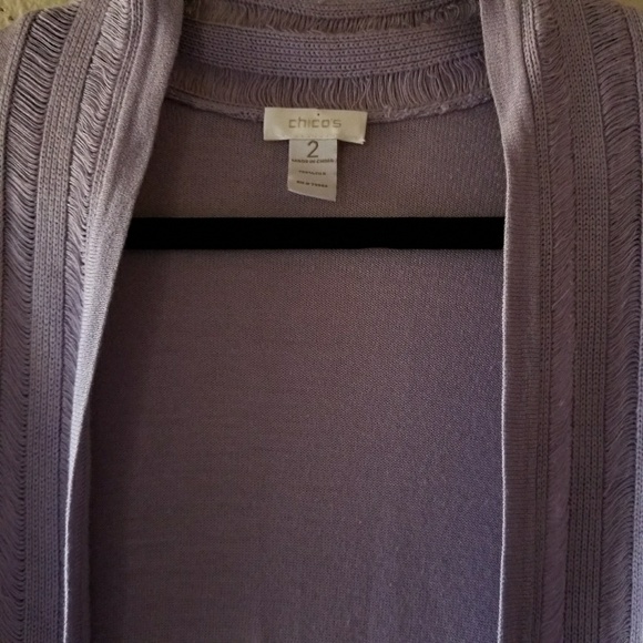 Chico's Lavender Cardigan - Picture 2 of 4