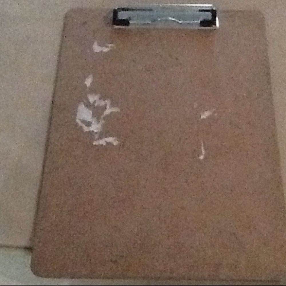 A clipboard