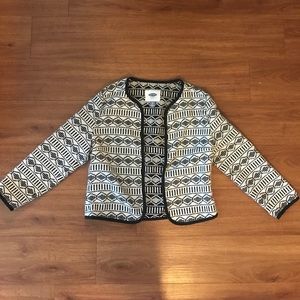 Old navy black and white patterned blazer