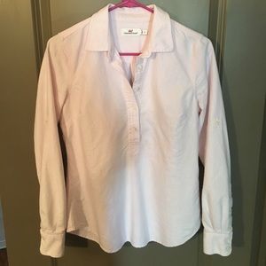 Vineyard Vines Pink Oxford Popover - Size 4