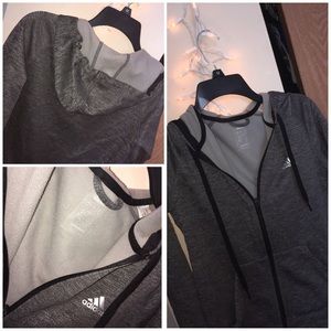 grey adidas sweatshirt