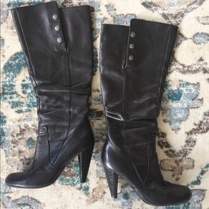 Guess Leather Heel Boots