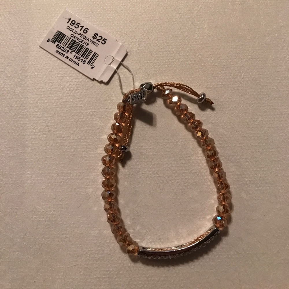 Young and Powerful Bracelet -Gold Pediatric Cancer