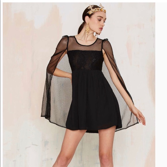 nasty gal black dress