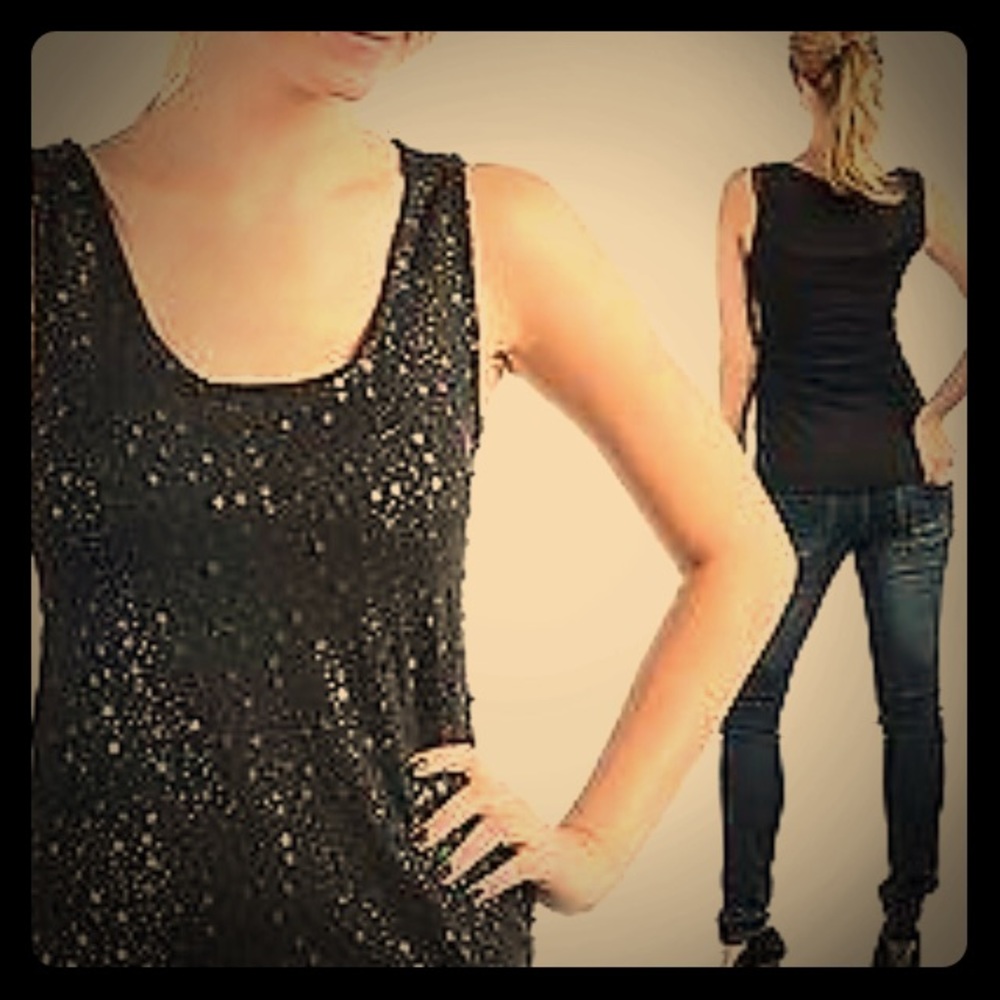The Limited Black sequined shirt - NWT