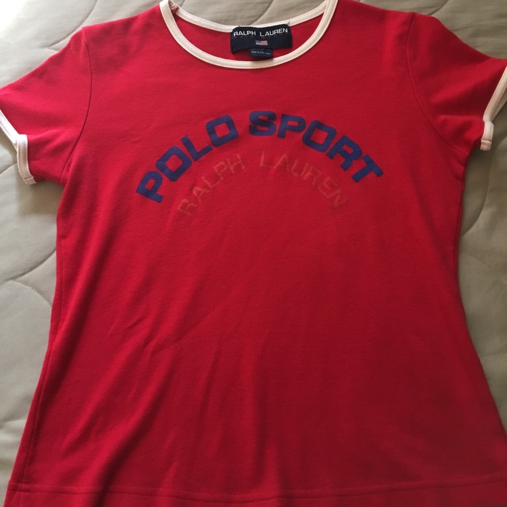 Ralph Lauren red short sleeve shirt