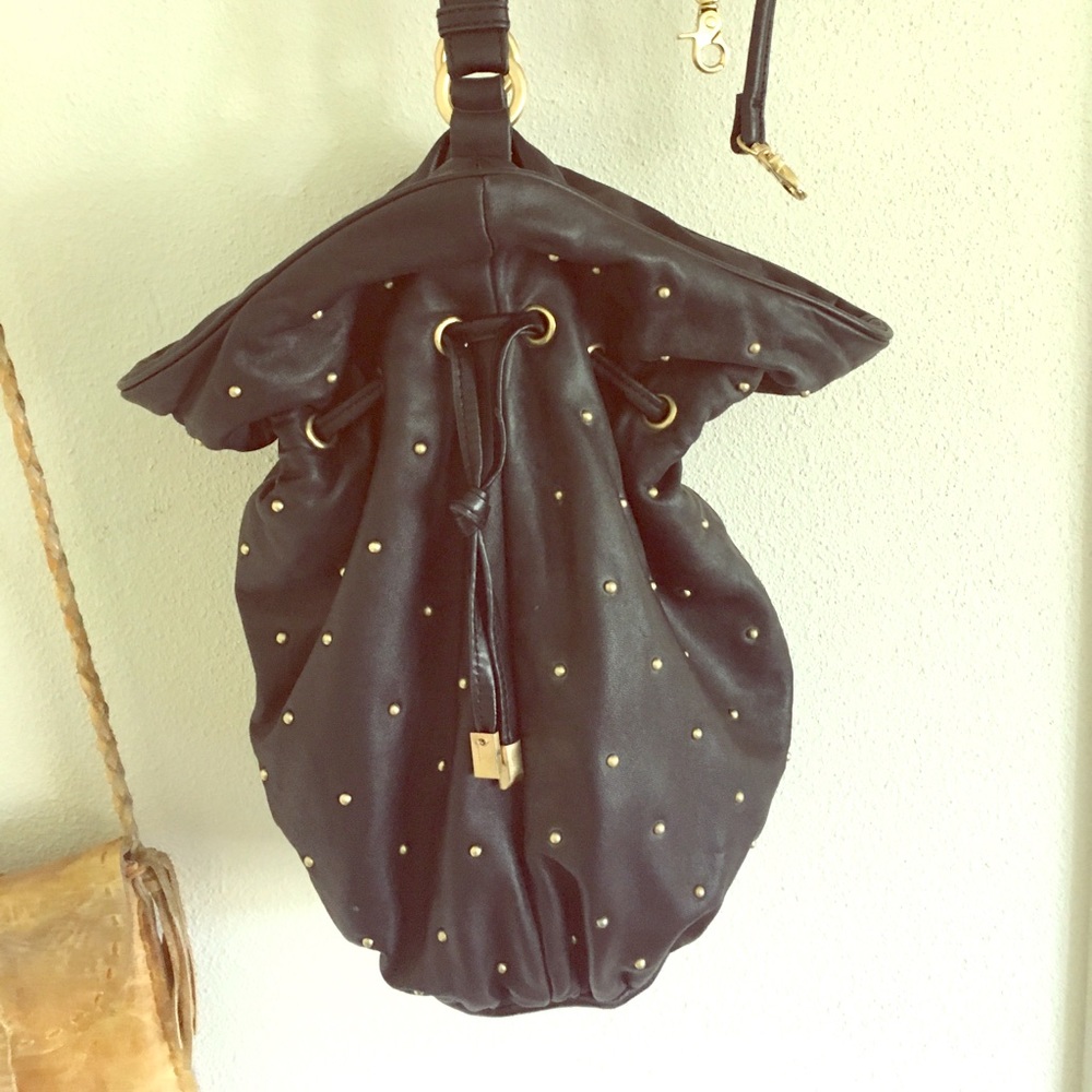 Vintage Cynthia Rowley Leather Bucket Bag