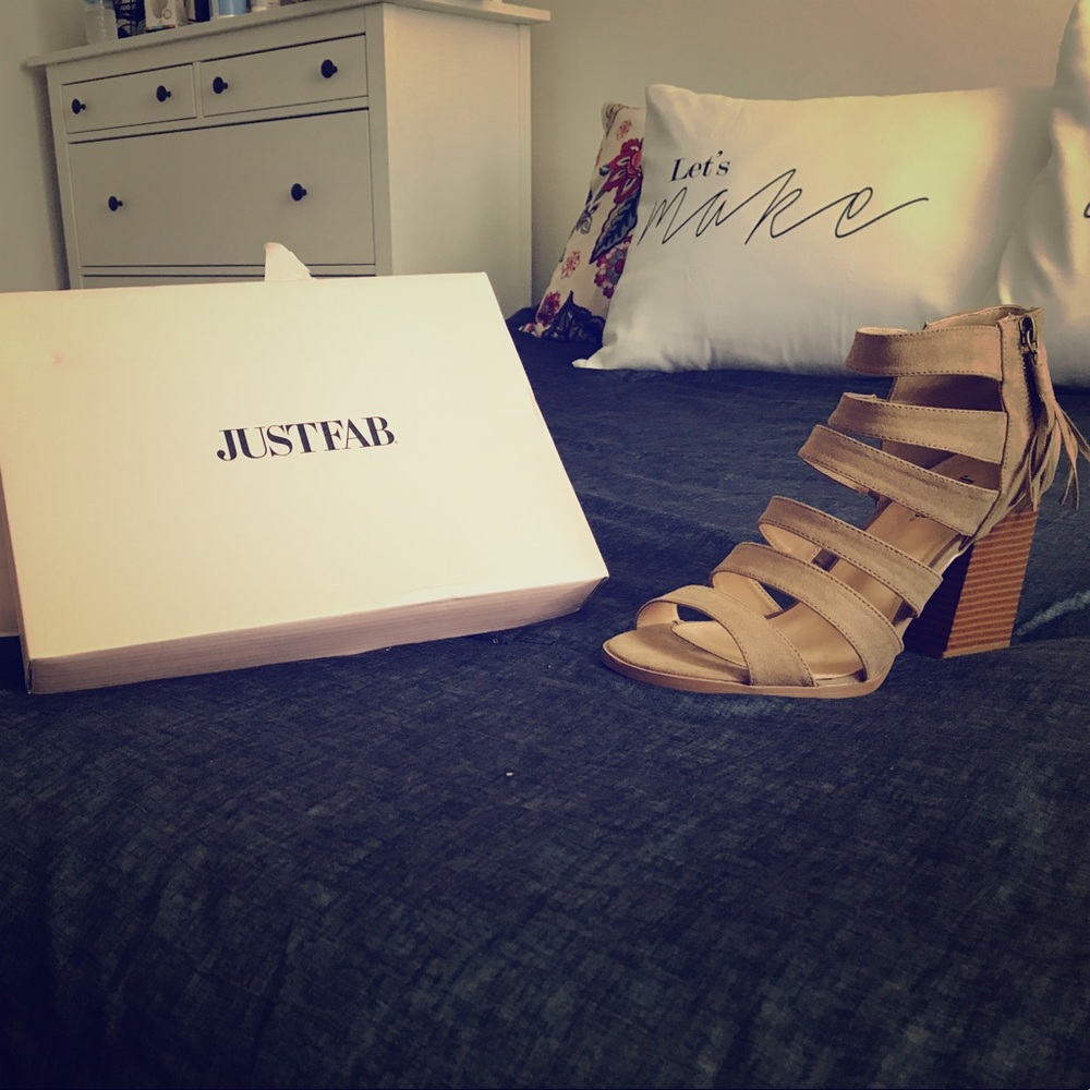 Just Fab Esipie Dress Sandals -- Taupe