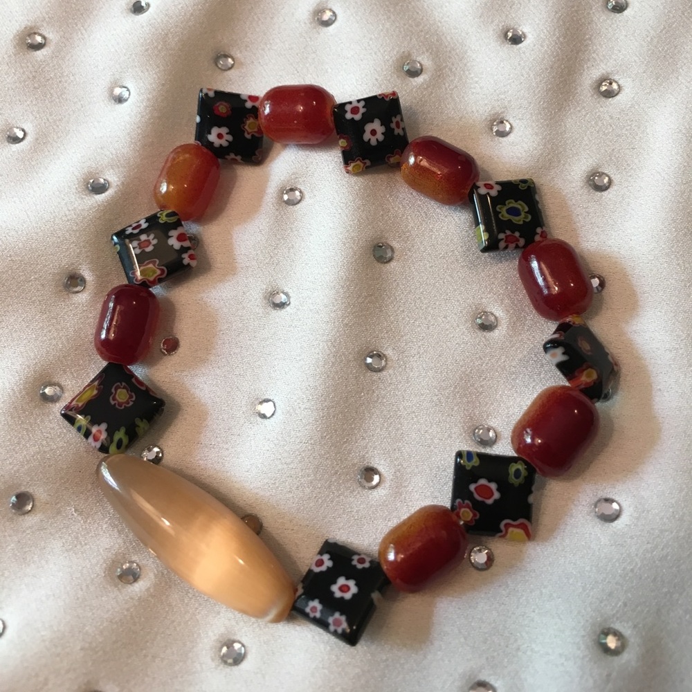 Murano Jewelry Bracelet w/ Tiger Eye