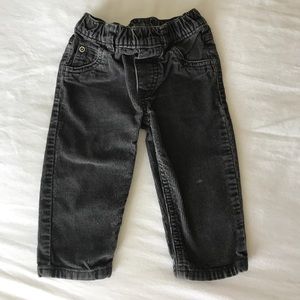 12-month dark corduroy pants