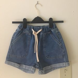Jean Jaw-string Shorts