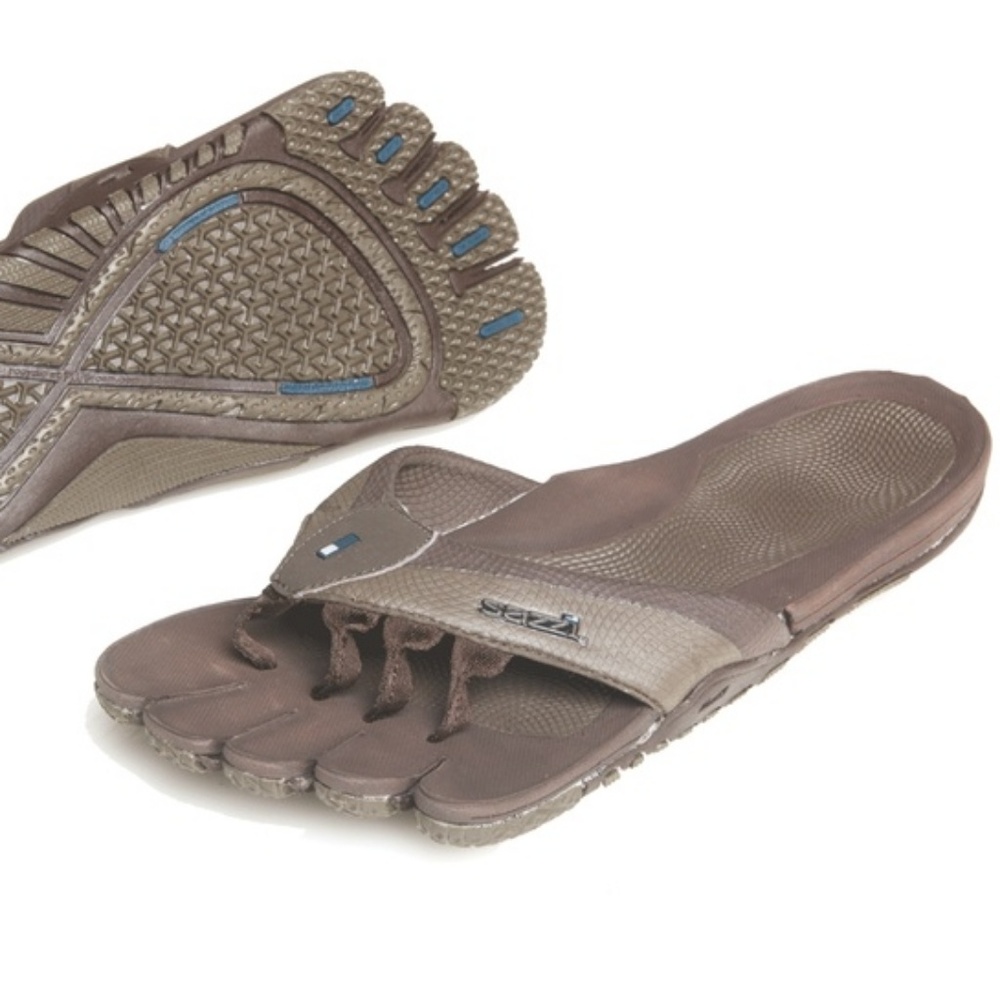 Sazzi mens Decimal brown sandles flip flops