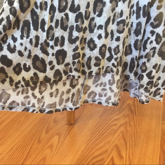 C&C California High-Low Leopard Print Tank Top - Picture 2 of 3