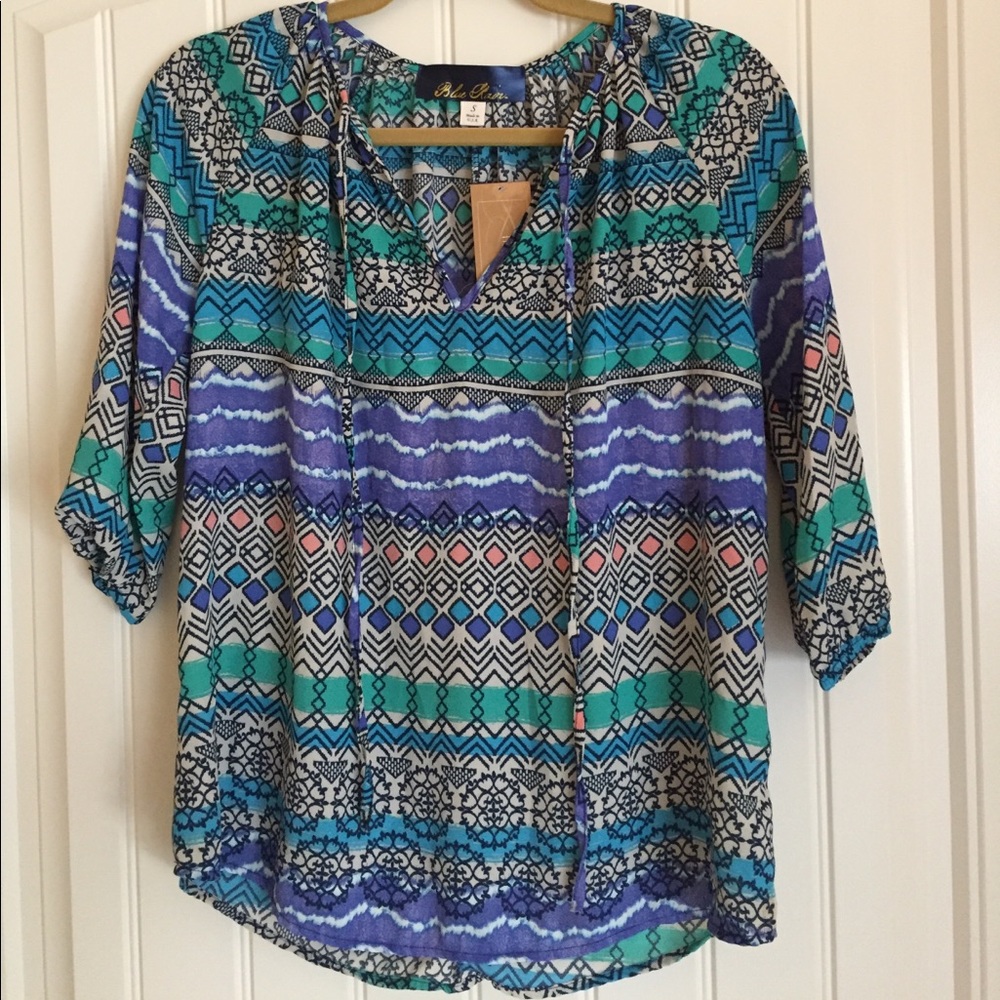 Francesca's colorful blouse -  size small