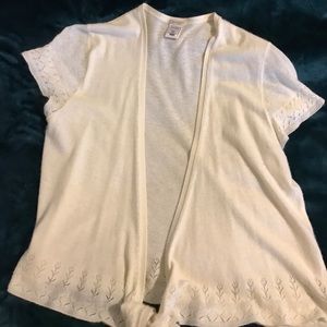 Short sleeve sweater/wrap