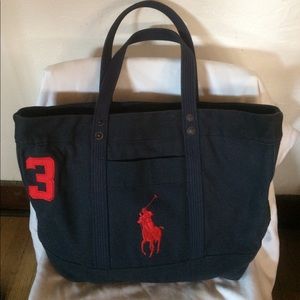 Ralph Lauren Big Pony Polo Canvas Tote bag