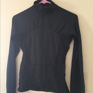 Lululemon black jacket with mesh sides, sz 4