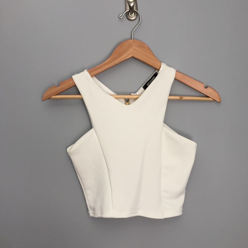 Missguided White Crop Top