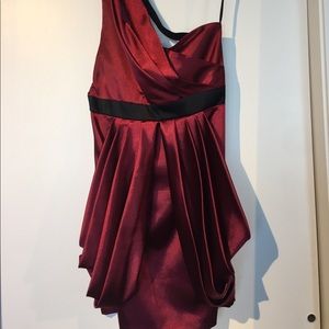 Mystic One Shoulder Red Dress