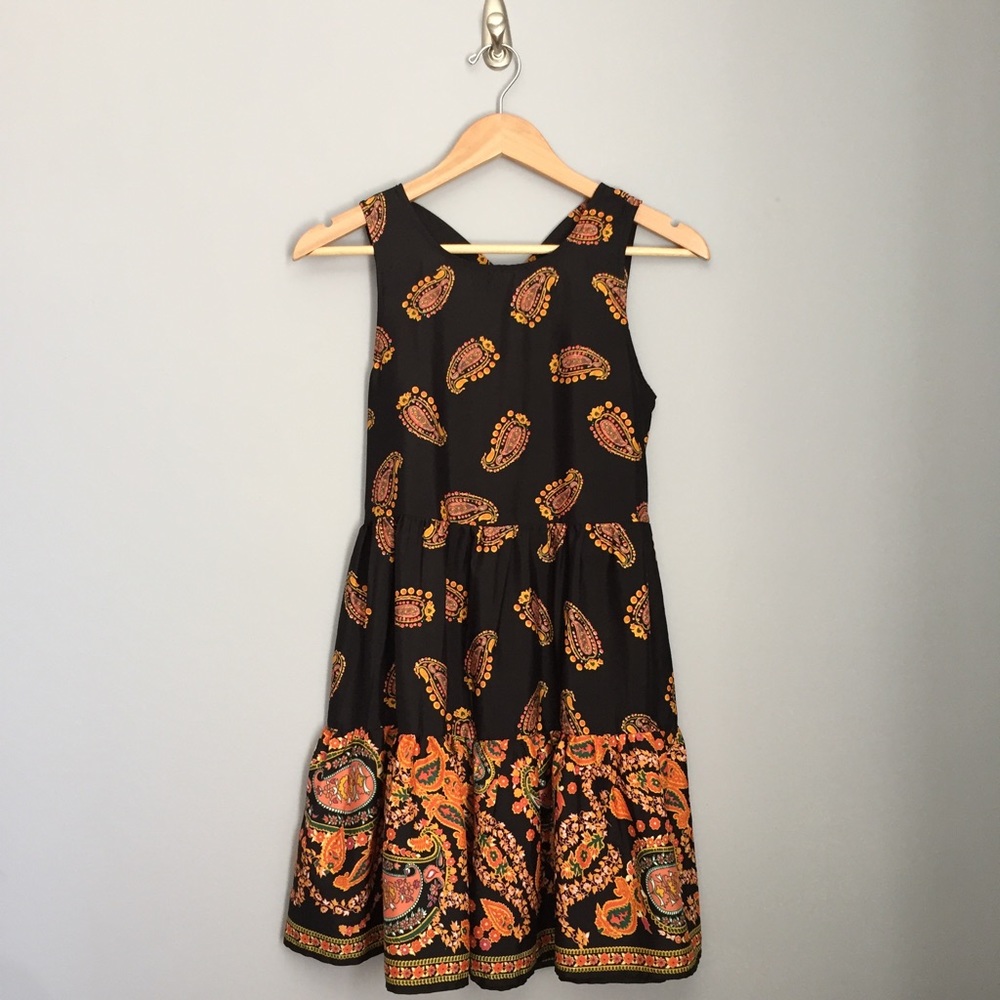 Sun Dress with Paisley Print