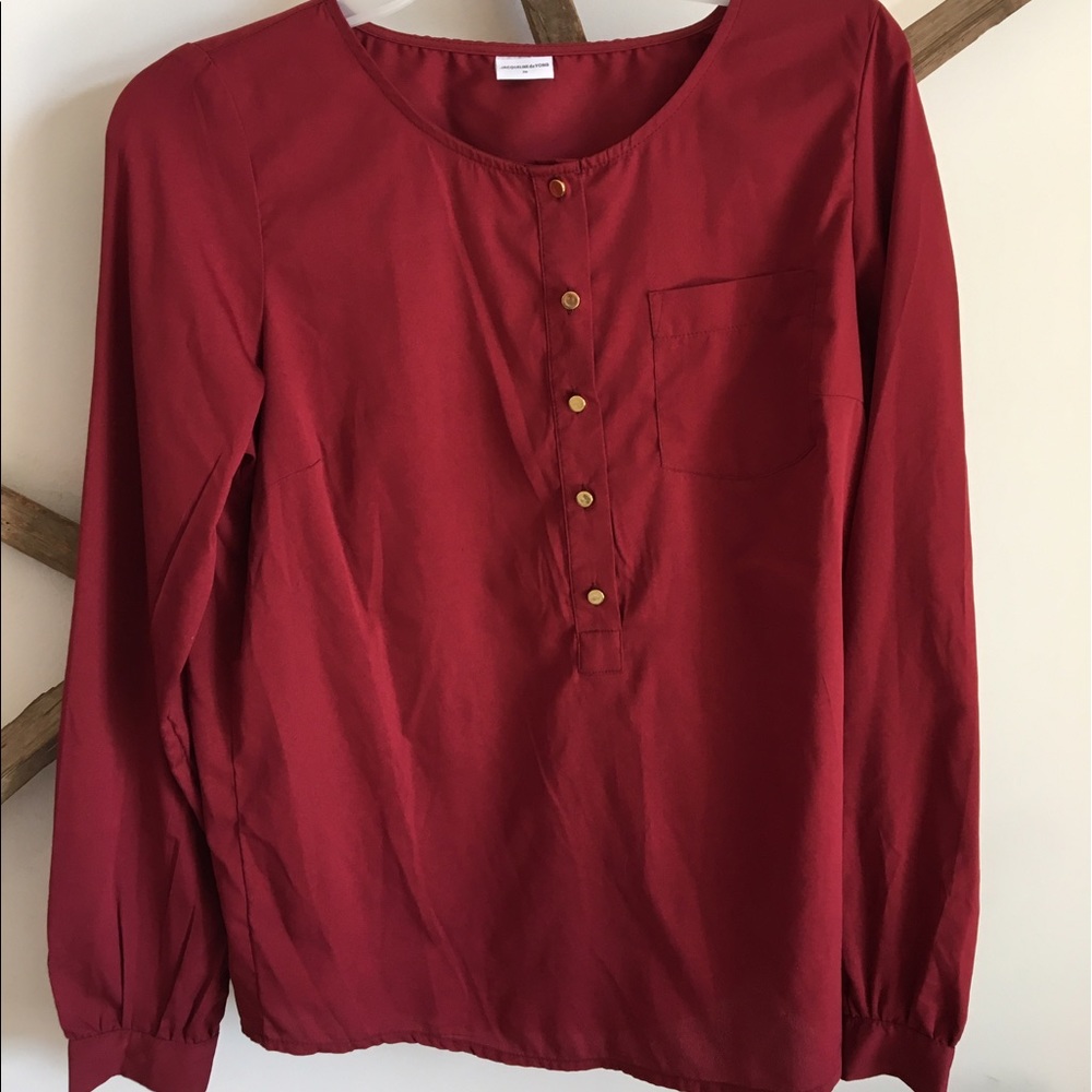 Red dress shirt