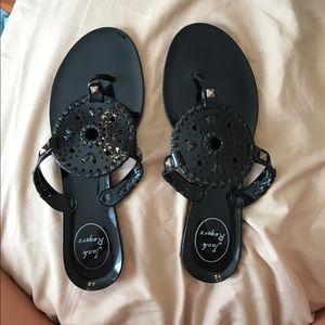 Black Jelly Jack Rogers