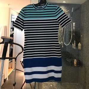 Alexander Wang Striped fitted dress
