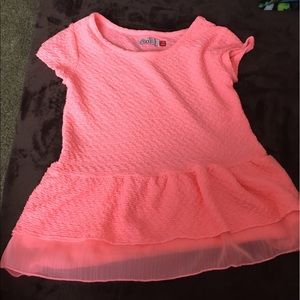 Bright orange/pink shirt