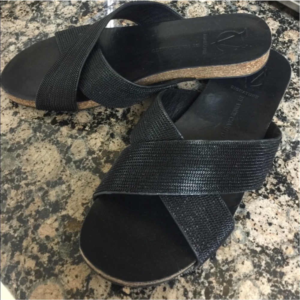 Vince Camino Black Slides 7