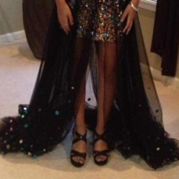 Multi-Colored Sequin dress - Picture 2 of 4