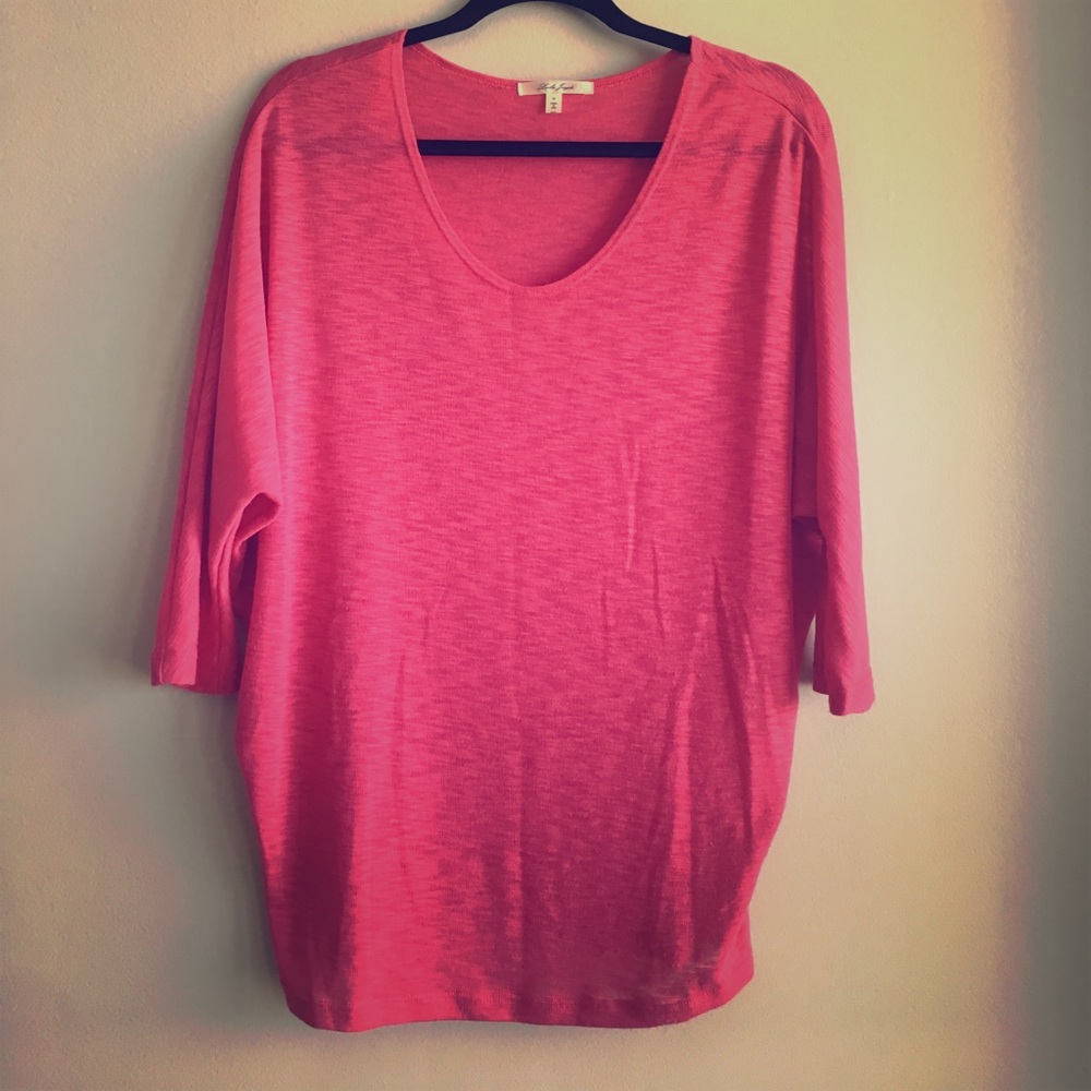 Laila Jayde pink dolman 3/4 sleeve shirt